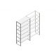 Beginsectie Nedcon SF Legbordstelling 2500x1270x600mm hxbxd 6 niveaus Metaal Verzinkt 60kg Enkel