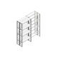 Beginsectie Nedcon SF Legbordstelling 2200x970x600mm hxbxd 4 niveaus Metaal Verzinkt 85kg Dubbel
