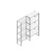 Aanbouwsectie Nedcon SF Legbordstelling 2200x970x500mm hxbxd 4 niveaus Metaal Verzinkt 80kg Enkel