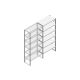 Aanbouwsectie Nedcon SF Legbordstelling 2200x970x500mm hxbxd 6 niveaus Metaal Verzinkt 80kg Enkel