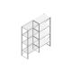 Aanbouwsectie Nedcon SF Legbordstelling 2200x970x600mm hxbxd 4 niveaus Metaal Verzinkt 80kg Enkel