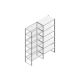 Aanbouwsectie Nedcon SF Legbordstelling 2500x970x600mm hxbxd 6 niveaus Metaal Verzinkt 80kg Enkel