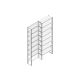 Aanbouwsectie Nedcon SF Legbordstelling 3000x970x400mm hxbxd 8 niveaus Metaal Verzinkt 80kg Enkel