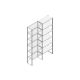 Aanbouwsectie Nedcon SF Legbordstelling 3000x970x500mm hxbxd 6 niveaus Metaal Verzinkt 200kg Enkel