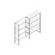 Aanbouwsectie Nedcon SF Legbordstelling 2000x1270x500mm hxbxd 4 niveaus Metaal Verzinkt 60kg Enkel