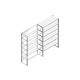 Aanbouwsectie Nedcon SF Legbordstelling 2000x1270x500mm hxbxd 6 niveaus Metaal Verzinkt 175kg Enkel