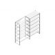 Aanbouwsectie Nedcon SF Legbordstelling 2200x1270x600mm hxbxd 6 niveaus Metaal Verzinkt 175kg Enkel
