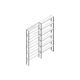 Aanbouwsectie Nedcon SF Legbordstelling 3000x1270x300mm hxbxd 6 niveaus Metaal Verzinkt 175kg Enkel