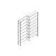 Aanbouwsectie Nedcon SF Legbordstelling 3000x1270x400mm hxbxd 8 niveaus Metaal Verzinkt 175kg Enkel