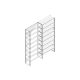 Aanbouwsectie Nedcon SF Legbordstelling 3000x1270x500mm hxbxd 8 niveaus Metaal Verzinkt 60kg Enkel