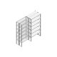 Aanbouwsectie Nedcon SF Legbordstelling 2000x970x600mm hxbxd 6 niveaus Metaal Verzinkt 85kg Dubbel