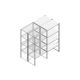 Aanbouwsectie Nedcon SF Legbordstelling 2000x970x1200mm hxbxd 4 niveaus Metaal Verzinkt 80kg Dubbel