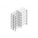 Aanbouwsectie Nedcon SF Legbordstelling 2200x970x800mm hxbxd 6 niveaus Metaal Verzinkt 200kg Dubbel
