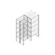 Aanbouwsectie Nedcon SF Legbordstelling 2500x970x1000mm hxbxd 5 niveaus Metaal Verzinkt 200kg Dubbel