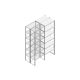 Aanbouwsectie Nedcon SF Legbordstelling 3000x970x1000mm hxbxd 6 niveaus Metaal Verzinkt 80kg Dubbel