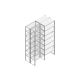 Aanbouwsectie Nedcon SF Legbordstelling 3000x970x1000mm hxbxd 7 niveaus Metaal Verzinkt 80kg Dubbel