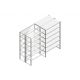 Aanbouwsectie Nedcon SF Legbordstelling 2000x1270x1000mm hxbxd 6 niveaus Metaal Verzinkt 175kg Dubbel
