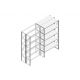 Aanbouwsectie Nedcon SF Legbordstelling 2200x1270x800mm hxbxd 5 niveaus Metaal Verzinkt 65kg Dubbel