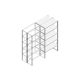 Aanbouwsectie Nedcon SF Legbordstelling 2500x1270x1000mm hxbxd 5 niveaus Metaal Verzinkt 175kg Dubbel