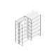Aanbouwsectie Nedcon SF Legbordstelling 2500x1270x1000mm hxbxd 6 niveaus Metaal Verzinkt 175kg Dubbel