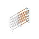 Aanbouwsectie Nedcon Palletstelling 4000x2700x1100mm hxbxd CC13040/1007825 5niveaus 3150kg/niv