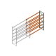 Aanbouwsectie Nedcon Palletstelling 4000x3600x1100mm hxbxd CC13050/1007825 5niveaus 2650kg/niv