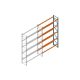Aanbouwsectie Nedcon Palletstelling 6000x3600x1100mm hxbxd CC15050/1007825 5niveaus 3850kg/niv