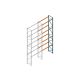 Aanbouwsectie Nedcon Palletstelling 8000x2700x1100mm hxbxd CC11040/1007825 4niveaus 2500kg/niv