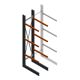 Zware draagarmstelling enkelzijdig 4000x800x1200mm (hxbxd) 3 niveaus beginsectie