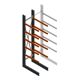 Zware draagarmstelling enkelzijdig 4000x800x1200mm (hxbxd) 5 niveaus beginsectie