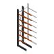 Zware draagarmstelling enkelzijdig 5000x1200x1200mm (hxbxd) 6 niveaus beginsectie 300kg/arm