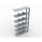 Aanbouwsectie gebruikte Nedcon legbordstelling 2200x970x400mm hxbxd 6niveaus 200kg/niv