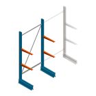 Lichte draagarmstelling BR enkelzijdig 2000x1000x500 mm (hxbxd) 2 niveaus beginsectie