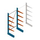 Lichte draagarmstelling BR enkelzijdig 2000x1000x600 mm (hxbxd) 4 niveaus beginsectie