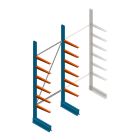 Lichte draagarmstelling BR enkelzijdig 2500x1000x500 mm (hxbxd) 6 niveaus beginsectie