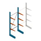 Lichte draagarmstelling BR enkelzijdig 2500x1000x600 mm (hxbxd) 3 niveaus beginsectie
