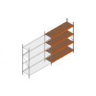 Aanbouwsectie grootvakstelling MP 2250x1500x600mm hxbxd 4 niveaus RAL2004/Verzinkt 500kg