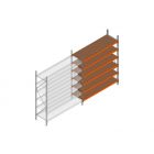 Aanbouwsectie grootvakstelling MP 2250x1500x600mm hxbxd 6 niveaus RAL2004/Verzinkt 500kg