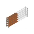 Beginsectie grootvakstelling MP 2000x2400x600mm hxbxd 5 niveaus  RAL2004/Verzinkt 265kg