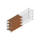 Beginsectie grootvakstelling MP 2000x2400x1000mm hxbxd 4 niveaus  RAL2004/Verzinkt 265kg