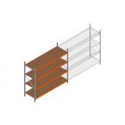 Beginsectie grootvakstelling MP 2250x2400x800mm hxbxd 4 niveaus  RAL2004/Verzinkt 265kg