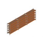 Voordeelrij MP Grootvakstelling 2000x4700x600 hxbxd 5 niveaus RAL2004/Verzinkt 500kg