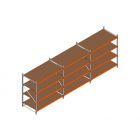 Voordeelrij MP Grootvakstelling 2000x4700x1000 hxbxd 4 niveaus RAL2004/Verzinkt 500kg