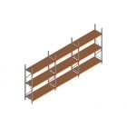 Voordeelrij MP Grootvakstelling 2500x4700x600 hxbxd 3 niveaus RAL2004/Verzinkt 500kg