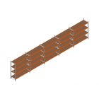 Voordeelrij MP Grootvakstelling 2000x7800x600 hxbxd 4 niveaus RAL2004/Verzinkt 500kg