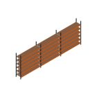 Voordeelrij MP Grootvakstelling 2500x7400x600 hxbxd 6 niveaus RAL2004/5003/Verzinkt 265kg