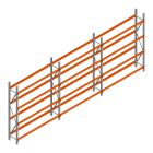 Voordeelrij Bandenstelling 2500x5750x400 hxbxd 4 niveaus RAL2004/Verzinkt 400kg