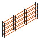 Voordeelrij Bandenstelling 2500x5750x400 hxbxd 4 niveaus RAL2004/5003/Verzinkt 400kg