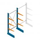 Beginsectie Draagarmstelling licht Enkelzijdig 2000x1000x600mm (hxbxd) 3 niveaus