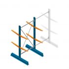 Beginsectie Draagarmstelling licht Dubbelzijdig 2000x1000x500mm (hxbxd) 2 niveaus